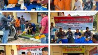 Polsek Pujud Musnakan Barang Bukti Narkotika Jenis Sabu Kapolsek Ajak Semua Lapisan Laporkan Bila Ada Transaksi