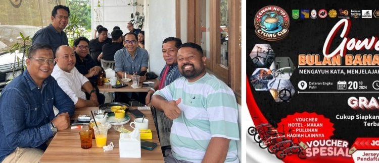 Gowes Bulan Bahasa, 700 Pendaftar Pertama Dapat Jersey (Gratis)