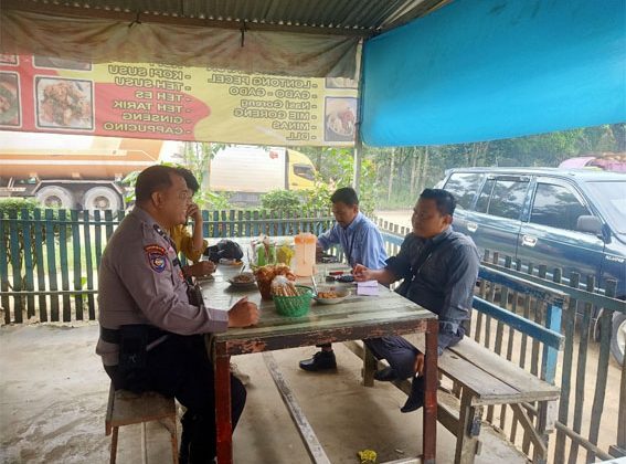 Beri Rasa Aman ke Masyarakat Anggota Polsek Pujud Giatkan Cooling System