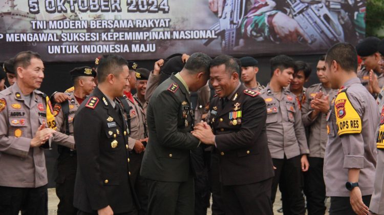 Kapolres Meranti Hadir di Kodim Bengkalis Dalam HUT TNI Ke-79 Tahun 