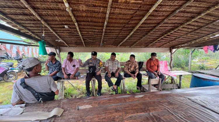 Coling System, Bhabinkamtibmas Desa Kundur Jumpai Masyarakat