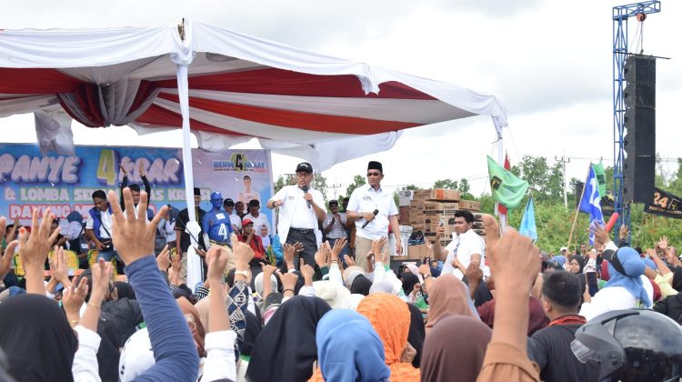 Kampanye Akbar Paslon Masrul Kasmy-Fauzi Hasan Membludak