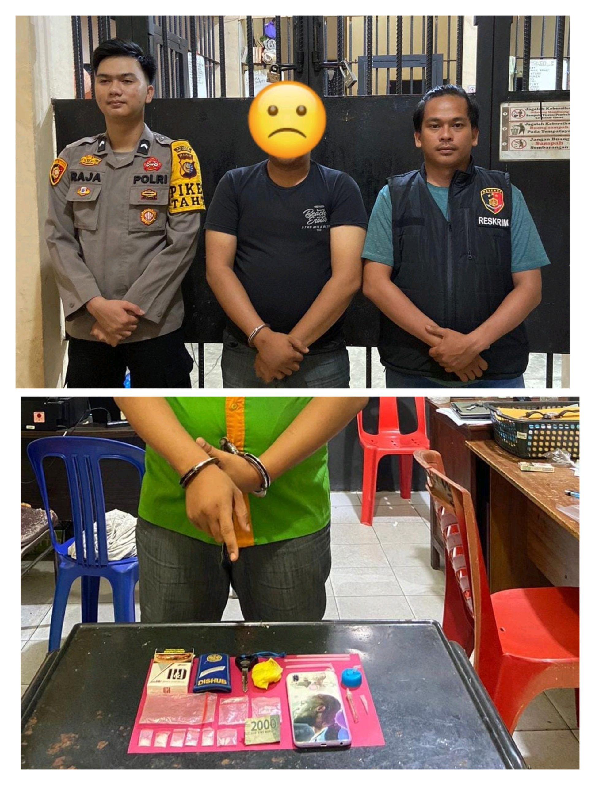 Polsek Tebingtinggi ‘Sikat’ Pelaku Narkoba, Diduga Oknum Honorer Di Pemkab Meranti 