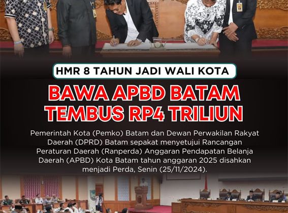 Bukan Omon-omon, 8 Tahun Jadi Wali Kota, HMR Bawa APBD Batam Tembus Rp4 Triliun!