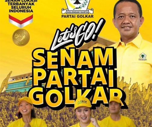 Puncak HUT Ke-60 Golkar di Riau Dipusatkan di Bagansiapiapi, Dirangkai Senam Sehat Serentak Rebut Rekor MURI