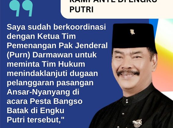 Tim Rudi – Rafiq Akan Lapor Bawaslu Terkait Dugaan Kampanye di Engku Putri
