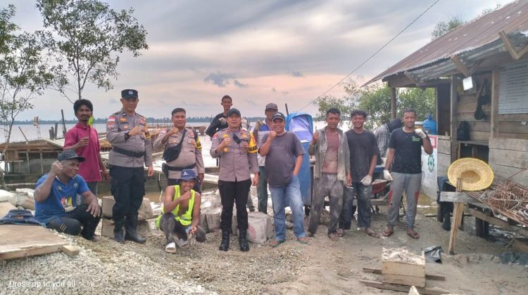 Polsek Rangsang Pastikan Situasi Tetap Kondusif Pasca Melakukan Pengamanan Di Pulau Terluar 