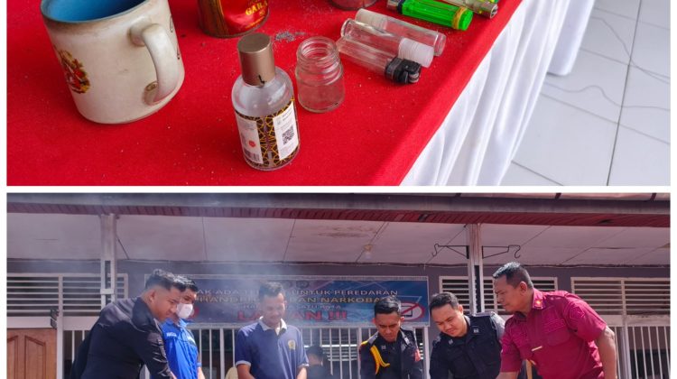Hasil Temuan Razia Di Blok Hunian Lapas Selatpanjang Dibakar 