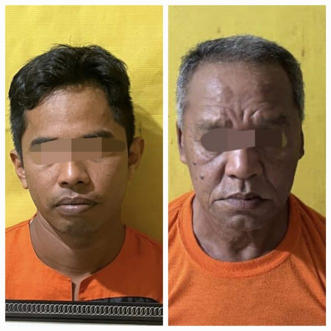 
					Dua oknum guru yang ditangkap terkait dugaan pencabulan.