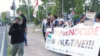 Aksi FPN di Pekanbaru, Takkan Palestina Hilang di Bumi