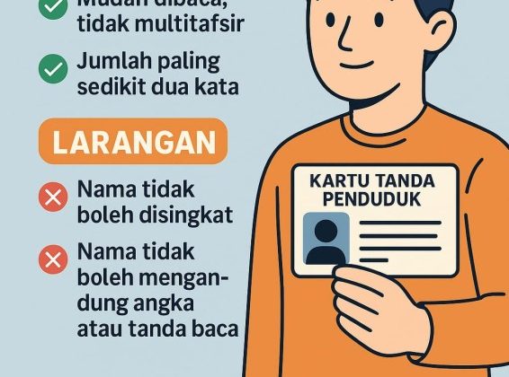 Nama Tak Lagi Bisa Sembarangan, Ini Syarat dan Larangan Baru di KTP