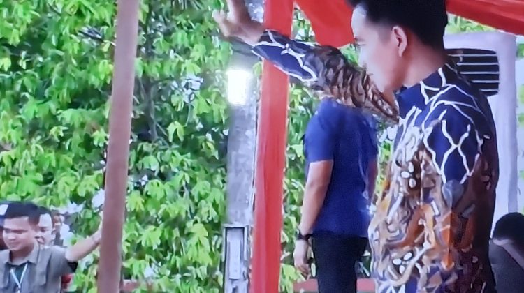 Wakil Presiden Gibran Rakabuming Raka saat menyapa masyarakat.