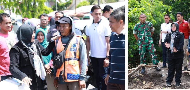 
					Bupati Siak Afni saat melakukan kunjungan ke Tualang.