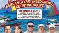 Gerindra Batam Gelar Lomba Perahu Tradisional di Pulau Penawar Rindu Sambut HUT RI ke-80