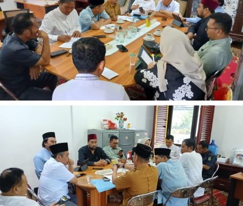 Pertemuan LAMR dan Pemkab Siak dengan LAMR Provinsi Riau di Balai Adat.