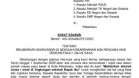 Besok Demo Akbar di Pekanbaru, Wali Kota Agung Nugroho Liburkan Sekolah