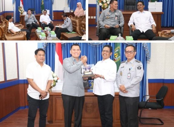 Ketua DPRD Kota Batam, Haji Muhammad Kamaluddin, terima kunjungan silaturahmi Kepala Kanwil Kemenkum Provinsi Kepulauan Riau, Edison Manik, SH, MM. 
