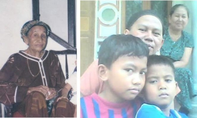 
					Uni Tjurai bersama anak dan cucu tercintanya.