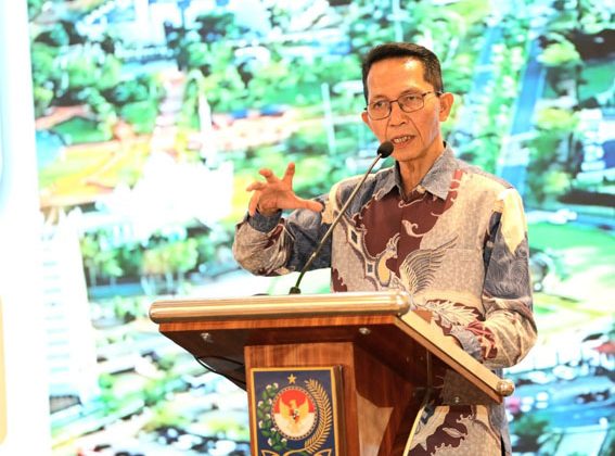 Wali Kota Batam, Amsakar Achmad beri sambutan pada acara Japan Indonesia Local Administration Seminar 2025 yang digelar di Mandarin Oriental Hotel Jakarta. F Ist