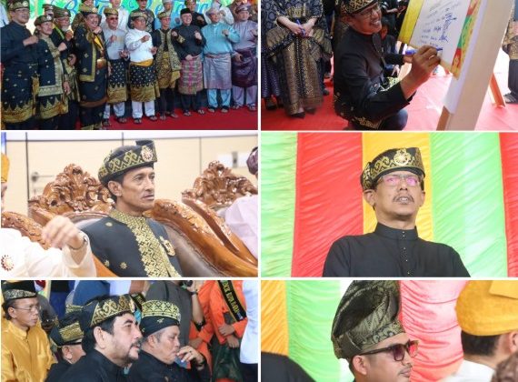 Pimpinan dan Anggota DPRD Kota Batam hadiri acara silaturahmi akbar ormas/paguyuban se-Kota Batam yang digelar oleh LAM  Kepri Kota Batam di Dataran Engku Putri Batam Center.