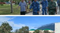 HUT ke-80 TNI, Gotong Royong di Masjid Agung Natuna Jadi Simbol Kebersamaan