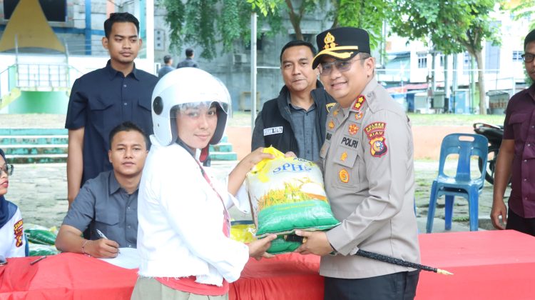 Polres Meranti Telah Salurkan 35 Ton Beras SPHP, Kapolres: Gerakan Pangan Murah Akan Terus Dilanjutkan
