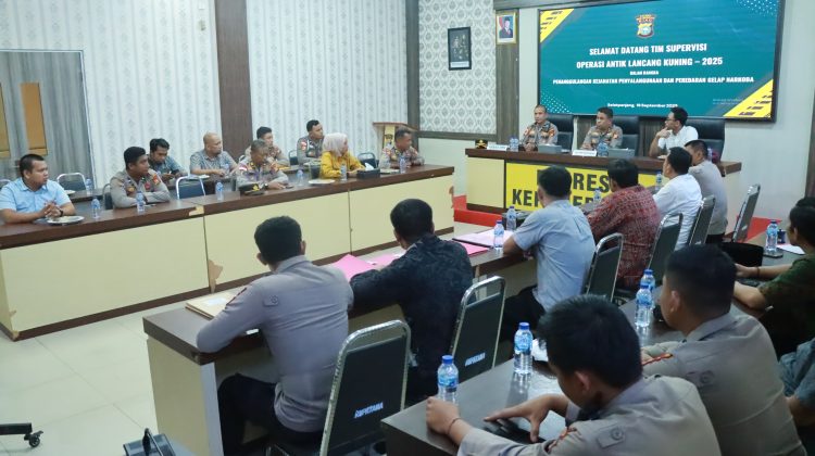 Tim Supervisi Polda Riau Gelar Supervisi Operasi Antik Lancang Kuning 2025 di Polres Kepulauan Meranti
