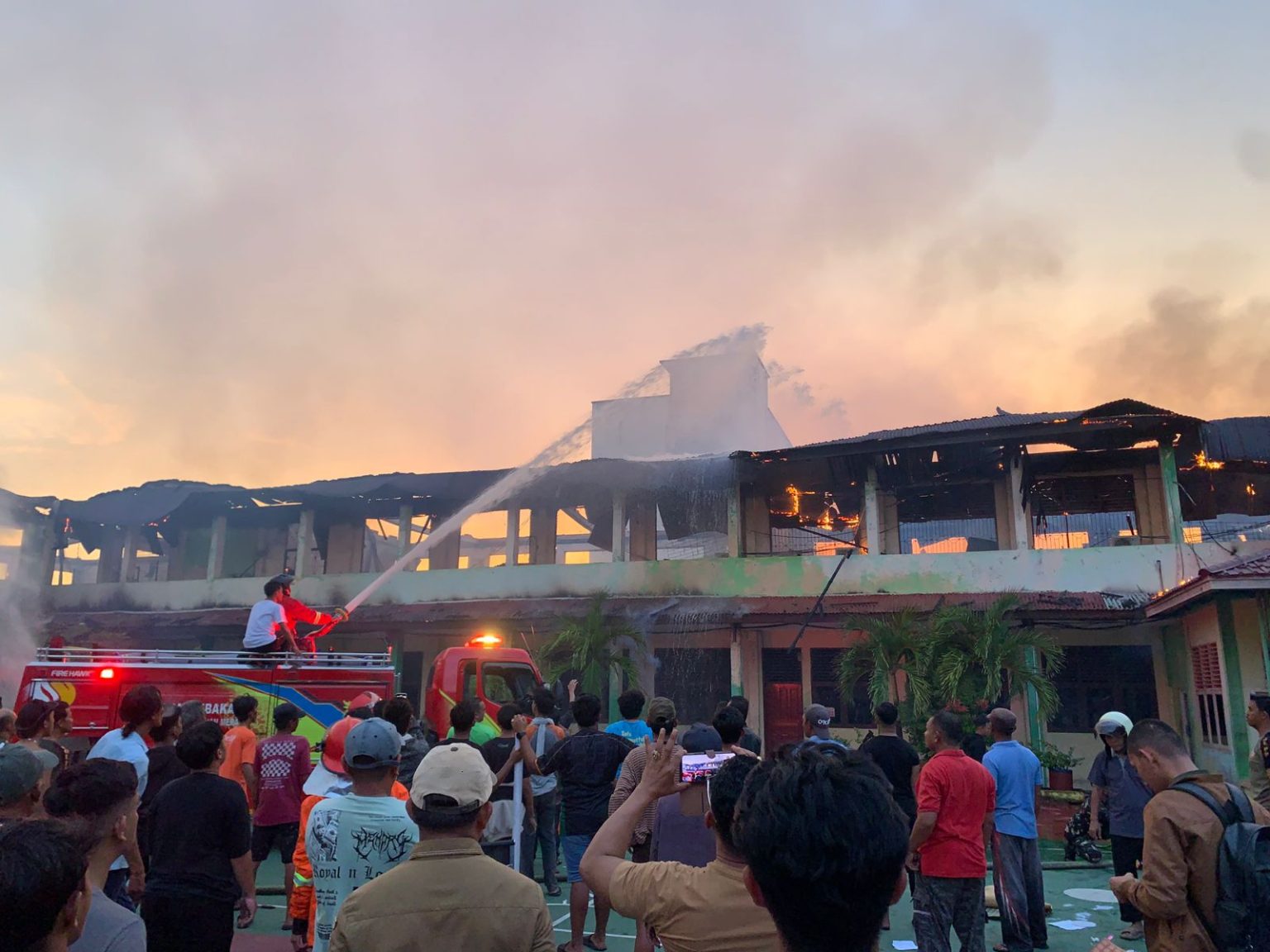 Polisi Meranti Sebut Sumber Api Yang Mengakibatkan Kebakaran SMA Negeri ...