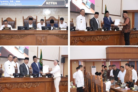 Rapat paripurna DPRD Kota Batam Rabu (10/9/2025).
