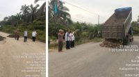 Pemcam Pujud dan Perusahaan Bersinergi Perbaiki Jalan Rusak Menuju Mahato