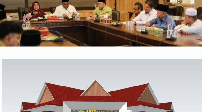 Rapat pemindahan Kantor LPTQ dan desain mes Pemda jadi kantor LPTQ. (Foto: ist)