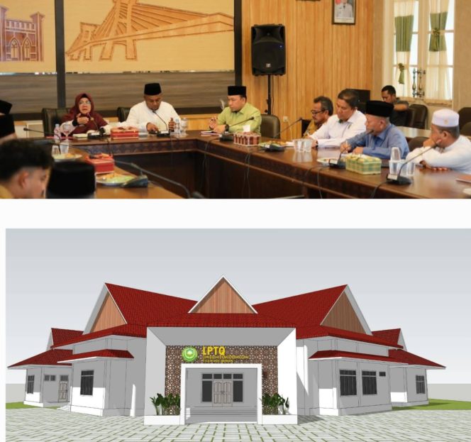 Rapat pemindahan Kantor LPTQ dan desain mes Pemda jadi kantor LPTQ. (Foto: ist)