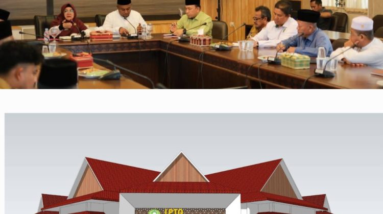 Rapat pemindahan Kantor LPTQ dan desain mes Pemda jadi kantor LPTQ. (Foto: ist)