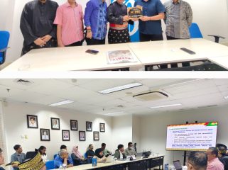 Redaktur Pelaksana BI, Surya Mahendra, saat menerima kunjungan Badan Pekerja Perwujudan (BPP) DIR. (Foto: ist)