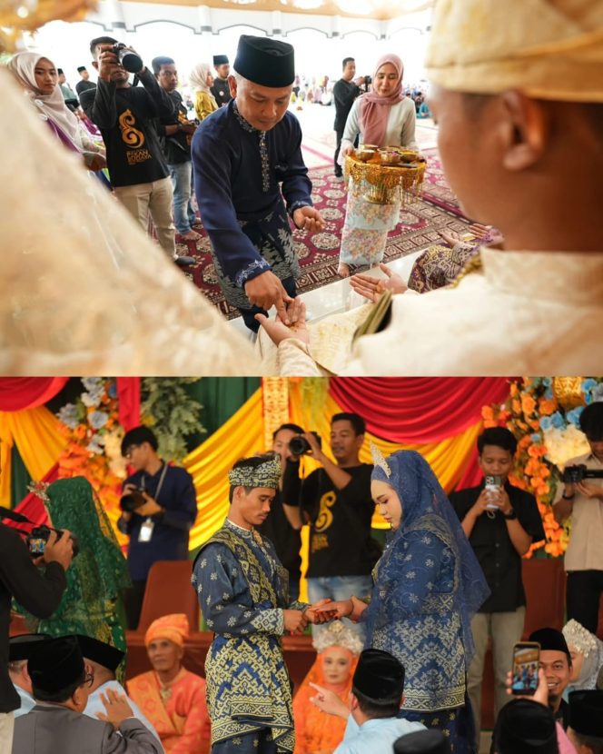 
					Nikah masal dalam rangkat HUT ke-26 Kabupaten Siak.