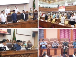 DPRD Kota Batam gelar rapat paripurna dengan agenda mendengarkan pendapat Wali Kota Batam terhadap Ranperda tentang Penyelenggaraan PSU Perumahan. F; Humas DPRD Batam