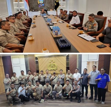 PWI Provinsi Kepri bersilaturahmi dengan Kapolda Kepri Irjen Asep dan jajarannya di Mapolda Kepri. 