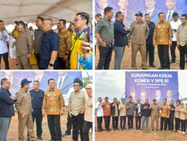Komisi V DPR RI Kunker meninjau sarana dan prasarana infrastruktur pembangunan Jembatan Batam–Bintan di Landing Point sisi Batam, Kabil, Kota Batam. F: Biro Adpim Kepri
