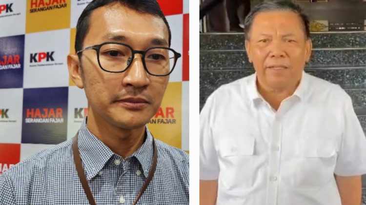 Juru Bicara KPK.Budi Prasetyo dan Plt Gubri SF Hariyanto. (Foto: net)