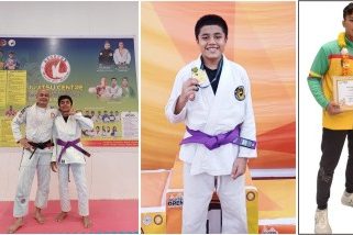 Atlet Jujitsu Batam beserta pelatih. F: Ist