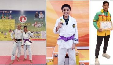 Atlet Jujitsu Batam beserta pelatih. F: Ist