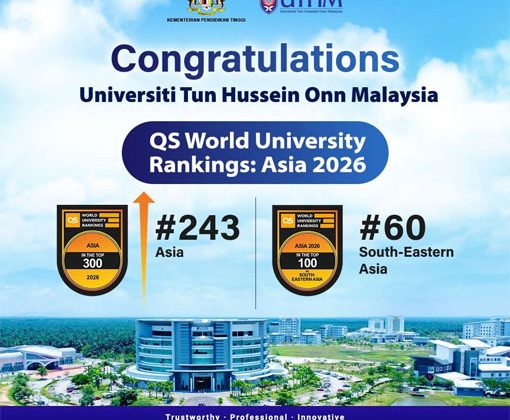 Flyer UTHM adakan pameran pendidikan di Mal Nagoya Hill Batam 