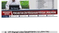 Di Meranti, Izin PT Sumatera Riang Lestari Dicabut Pemerintah