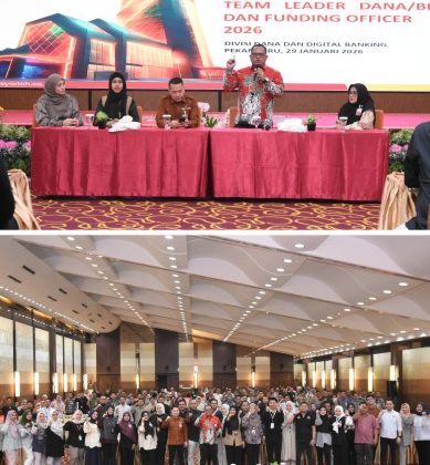 Pelatihan, Evaluasi dan Monitoring Funding Officer Tahun 2026 Wilayah Riau Daratan. (F: BRK Syariah)