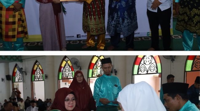 Bupati dan Wabup Siak dikukuhkan sebagai Duta Zakat dan terima langsung zakat dari muzakki. (Foto: ist)