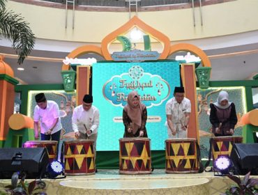 Gebyar Ramadan Keuangan Syariah (GERAK Syariah) 2026 di Atrium Mal SKA Pekanbaru. (Foto: BRKS)