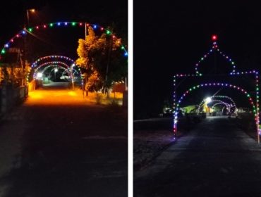 Lampu elektrik dan Pelite di sepanjang Jalan. (Foto: Raja Juraimi)