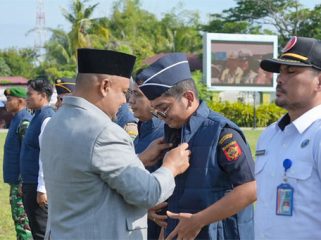 Apel Kesiapan Satuan Tugas (Satgas) Anti Narkoba Tahun 2026 di Lapangan Tugu Siak. (Foto: ist)