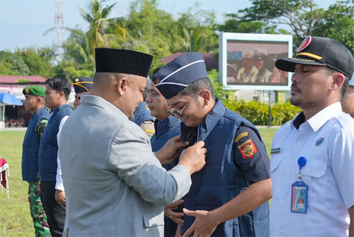 Apel Kesiapan Satuan Tugas (Satgas) Anti Narkoba Tahun 2026 di Lapangan Tugu Siak. (Foto: ist)