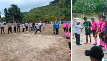 Saidina, Asisten III Setda Kepulauan Anambas, buka Open Turnamen Cup VIII Desa Kuala Maras Tahun 2026. (Foto: ist)